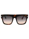 Tom Ford Squared Sunglasses Ft0847 52 B In Black