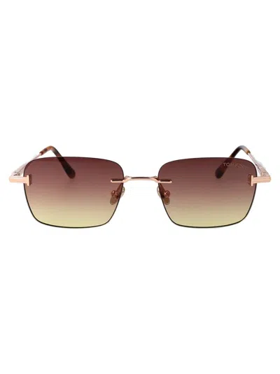 Tom Ford Sunglasses In Brown