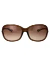 Tom Ford Eyewear Jennifer Soft Square Frame Sunglasses In 48f Marrone Scuro Luc / Marrone Grad