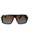 Tom Ford Pilot-frame Glasses In 52f Avana Scura / Marrone Grad