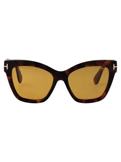 Tom Ford Sunglasses In Avana Scura / Marrone