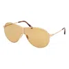 Tom Ford Full Frame Sunglasses In Yellow