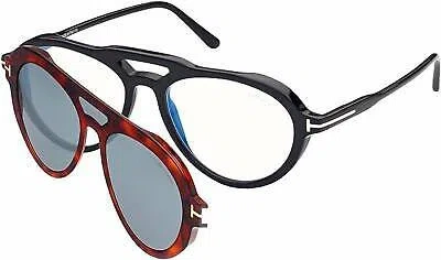 Pre-owned Tom Ford Sunglasses Aviator Plastic Eyeglasses For Men - Size 55mm In Black