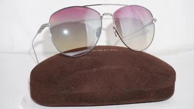 Pre-owned Tom Ford Sunglasses Aviator Silver Silver Mirror Ft0784/s 16z 59 15 135 In Brown