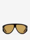 Tom Ford Black Bronson Sunglasses In Gold