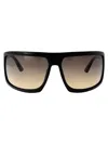 Tom Ford Clint Smoke Gradient Wrap Unisex Sunglasses Ft1066 01b 68 In Black