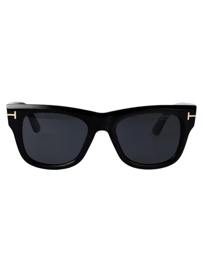 Tom Ford Finn-02 Sunglasses In Black