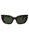Tom Ford Havana Acetate Sunglasses In Brown