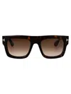 Tom Ford Eyewear Square Frame Sunglasses In Brown