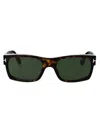Tom Ford Rectangle-frame Sunglasses In Brown