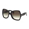 Tom Ford Sunglasses Butterfly Full Rim, Dark Havana Frame And Brown Gradient Lens Ft122252f In Brown