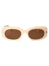 Tom Ford Full Frame Sunglasses In Cream White