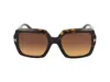 Tom Ford Square-frame Sunglasses In Dark Havana/brown Grad