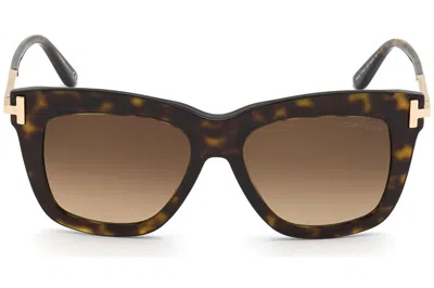 Pre-owned Tom Ford Sunglasses Dasha Ft0822 52f Dark/havana Brown 52mm Tf 822