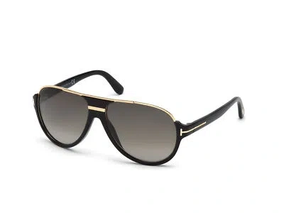 Pre-owned Tom Ford Sunglasses Ft0334 Dimitry 01p Black Green Man