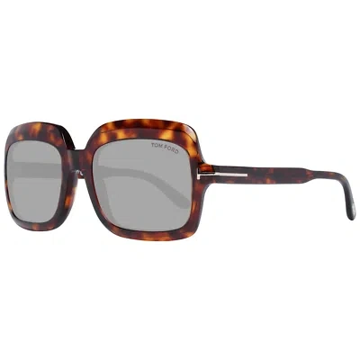 Pre-owned Tom Ford Sunglasses Ft0688 54t 56mm Wallis Brown Havana/brown Gradient Square Fu