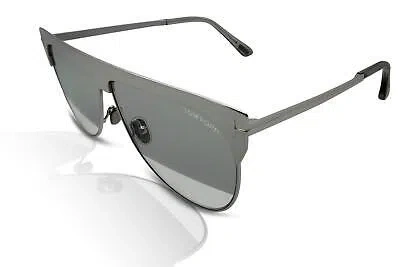 Pre-owned Tom Ford Sunglasses Ft0707 Winter 18c White Gold Plated Limited Edition In Gray