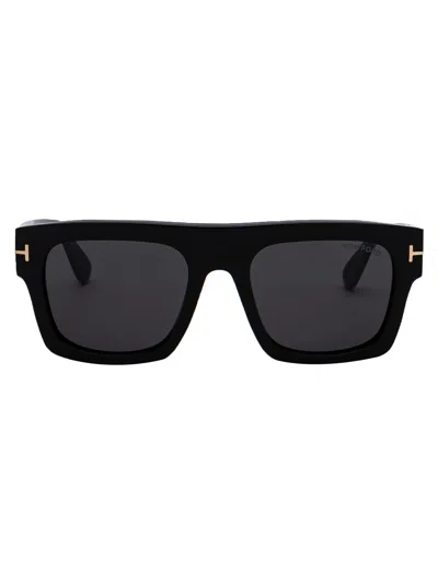 Tom Ford Sunglasses Ft0711 01 A In 01a Nero Lucido / Fumo