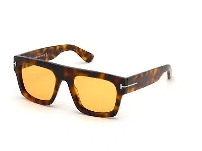 Pre-owned Tom Ford Sunglasses Ft0711 Fausto 56e Havana Brown Man