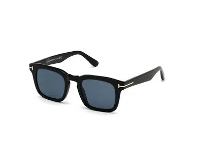 Pre-owned Tom Ford Sunglasses Ft0751 Dax 01v Black Blue Man