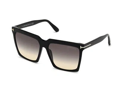 Pre-owned Tom Ford Sunglasses Ft0764 01b Black Smoke Authentic In Gray