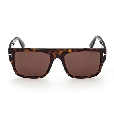 Tom Ford Sunglasses Ft0907 52 E Dunning 02 Brown/brown Unisex