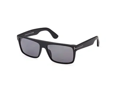 Pre-owned Tom Ford Sunglasses Ft0999-n Philippe-02 02d Black Smoke Man In Gray