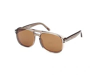 Pre-owned Tom Ford Sunglasses Ft1022 Rosco 45e Light Brown Brown Man