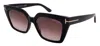 Tom Ford Sunglasses Ft1030/s-01z-53-15-140 Non-polarized In Black