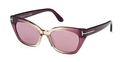 Pre-owned Tom Ford Sunglasses Ft1031 Juliette 83y Yellow Violet Woman In Purple