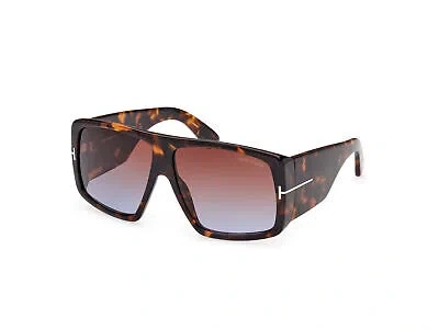 Pre-owned Tom Ford Sunglasses Ft1036 Raven 56f Havana Brown Men Women