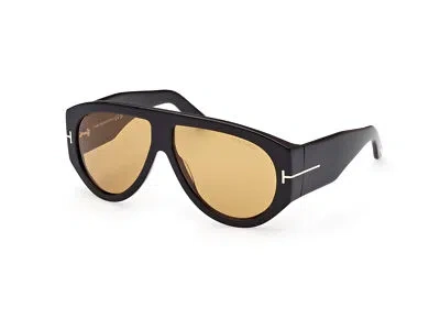 Pre-owned Tom Ford Sunglasses Ft1044 Bronson 01e Black Brown Man