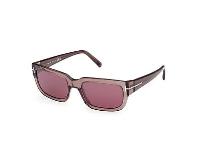 Pre-owned Tom Ford Sunglasses Ft1075 Ezra 45u Brown Bordeaux Men Women In Red