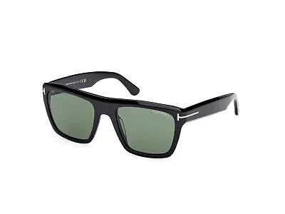 Pre-owned Tom Ford Sunglasses Ft1077 Alberto 01n Black Green Man