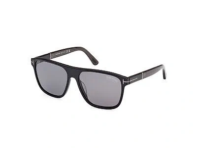 Pre-owned Tom Ford Sunglasses Ft1081-n Frances 01d Black Smoke Man In Gray