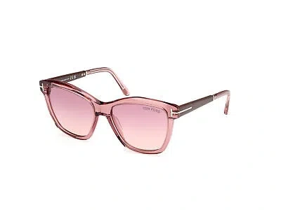 Pre-owned Tom Ford Sunglasses Ft1087 Lucia 72z Pink Violet Woman In Purple