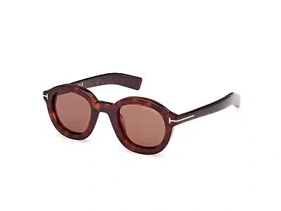 Pre-owned Tom Ford Sunglasses Ft1100 Raffa 52e Havana Brown Man