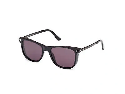 Pre-owned Tom Ford Sunglasses Ft1104 Sinatra 01a Black Smoke Man In Gray