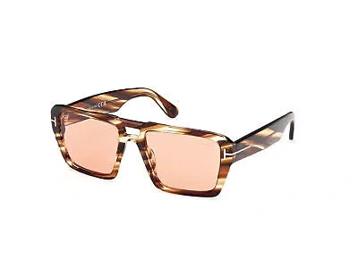 Pre-owned Tom Ford Sunglasses Ft1153 Redford 55e Havana Brown Man