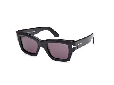 Pre-owned Tom Ford Sunglasses Ft1154 Ilias 01a Black Smoke Man In Gray