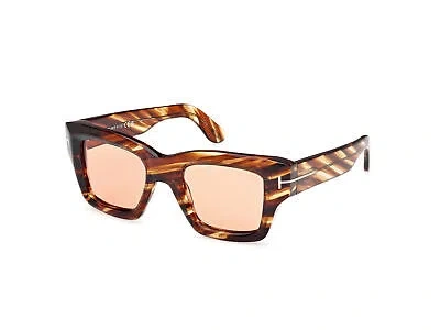 Pre-owned Tom Ford Sunglasses Ft1154 Ilias 55e Havana Brown Man