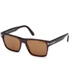 Tom Ford Fletcher Square-frame Sunglasses In Brown