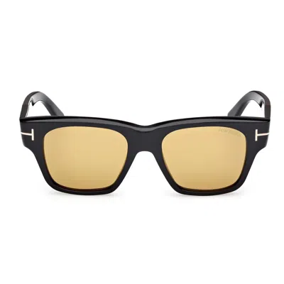 Tom Ford Sunglasses Ft1280 01 E Black/brown Gradient Men In Red