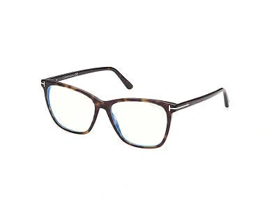 Pre-owned Tom Ford Sunglasses Ft5762-b 052 Dark Havana Woman