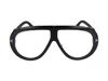 Tom Ford Black Bronson Pilot Blue Block Glasses In Black