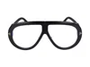 Tom Ford Black Bronson Pilot Blue Block Glasses In Black