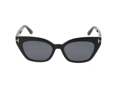 Tom Ford Juliette Smoke Cat Eye Ladies Sunglasses Ft1031 01a 52 In Black