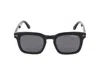 Tom Ford Eyewear Hayden Square Frame Sunglasses In Glossy Black/smoke