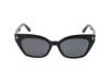 Tom Ford Sunglasses In Glossy Black/smoke