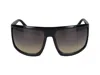 Tom Ford Eyewear Clint Pilot Frame Sunglasses In Glossy Black/smoke Grad